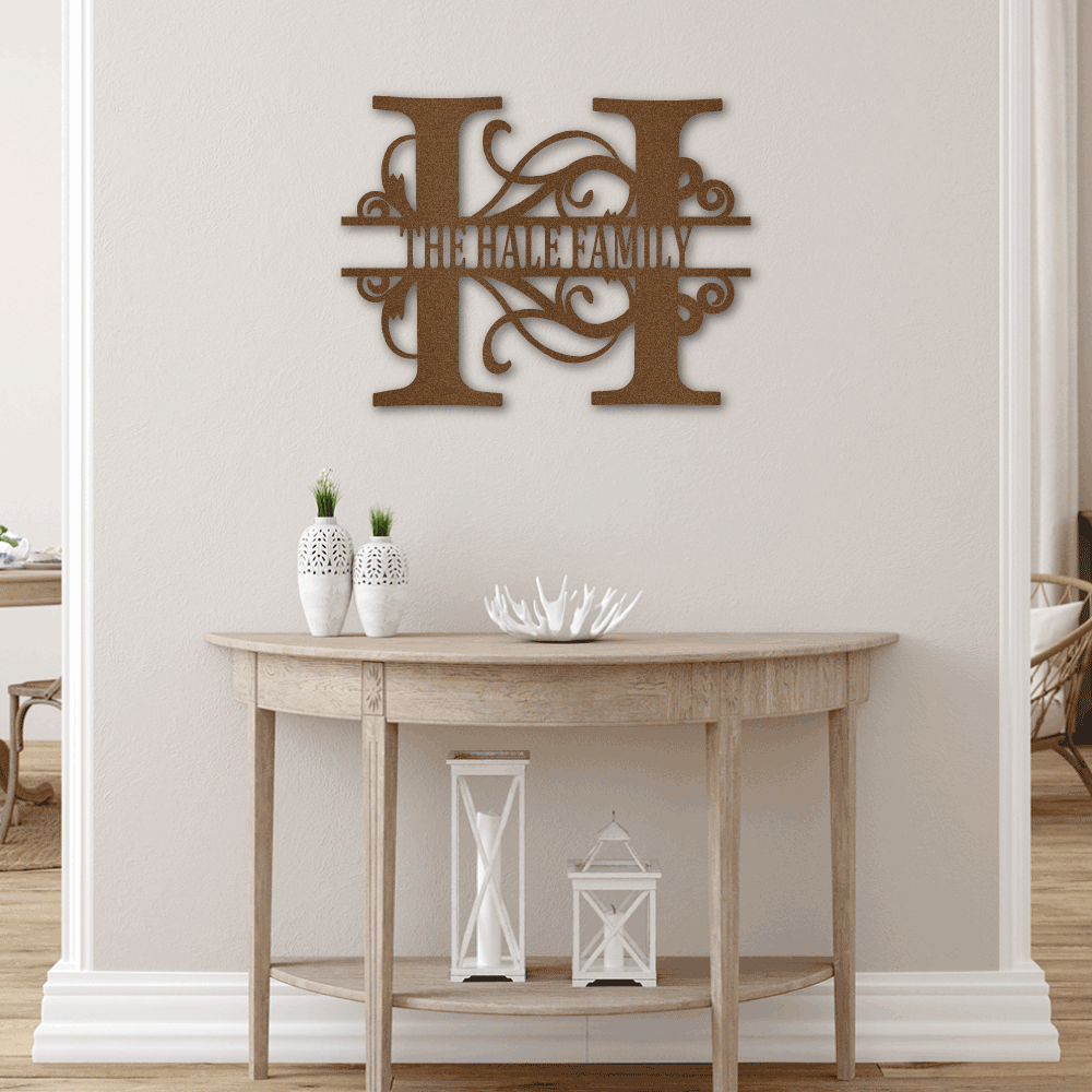 Custom Family Name Sign | Personalized Metal Wall Art (FLAG IT!™ Collection)