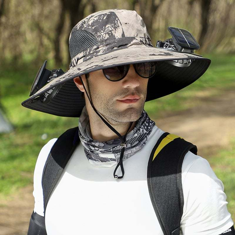 Solar Breeze™ Fan Hat | Solar-Powered Cooling Hat for Outdoor Work & Play