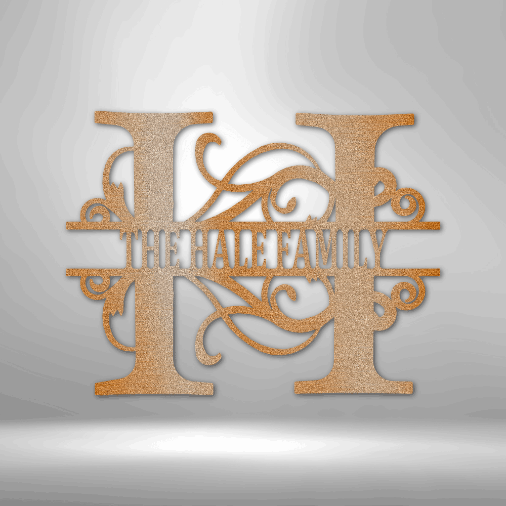 Custom Family Name Sign | Personalized Metal Wall Art (FLAG IT!™ Collection)
