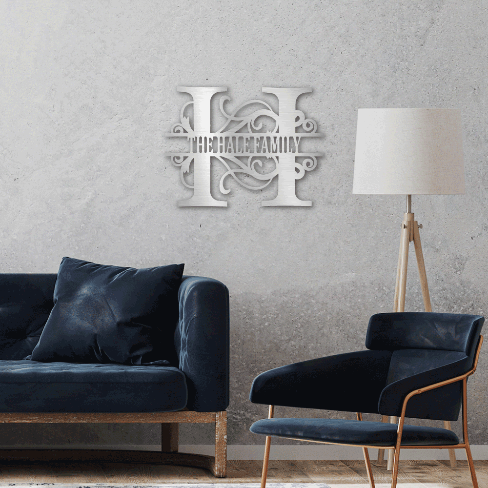 Custom Family Name Sign | Personalized Metal Wall Art (FLAG IT!™ Collection)