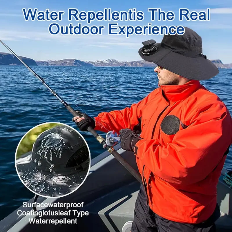 Solar Breeze™ Fan Hat | Solar-Powered Cooling Hat for Outdoor Work & Play