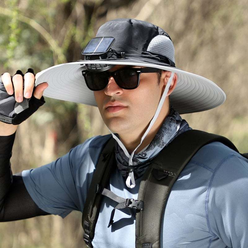 Solar Breeze™ Fan Hat | Solar-Powered Cooling Hat for Outdoor Work & Play