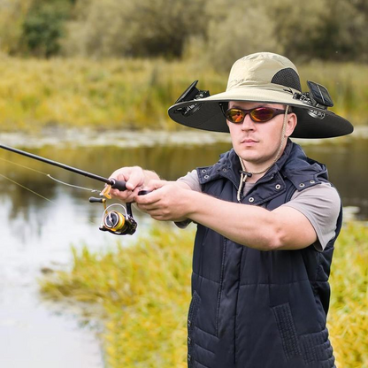 Solar Breeze™ Fan Hat | Solar-Powered Cooling Hat for Outdoor Work & Play