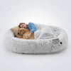 Washable Faux Fur Human Dog Bed