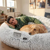 Washable Faux Fur Human Dog Bed