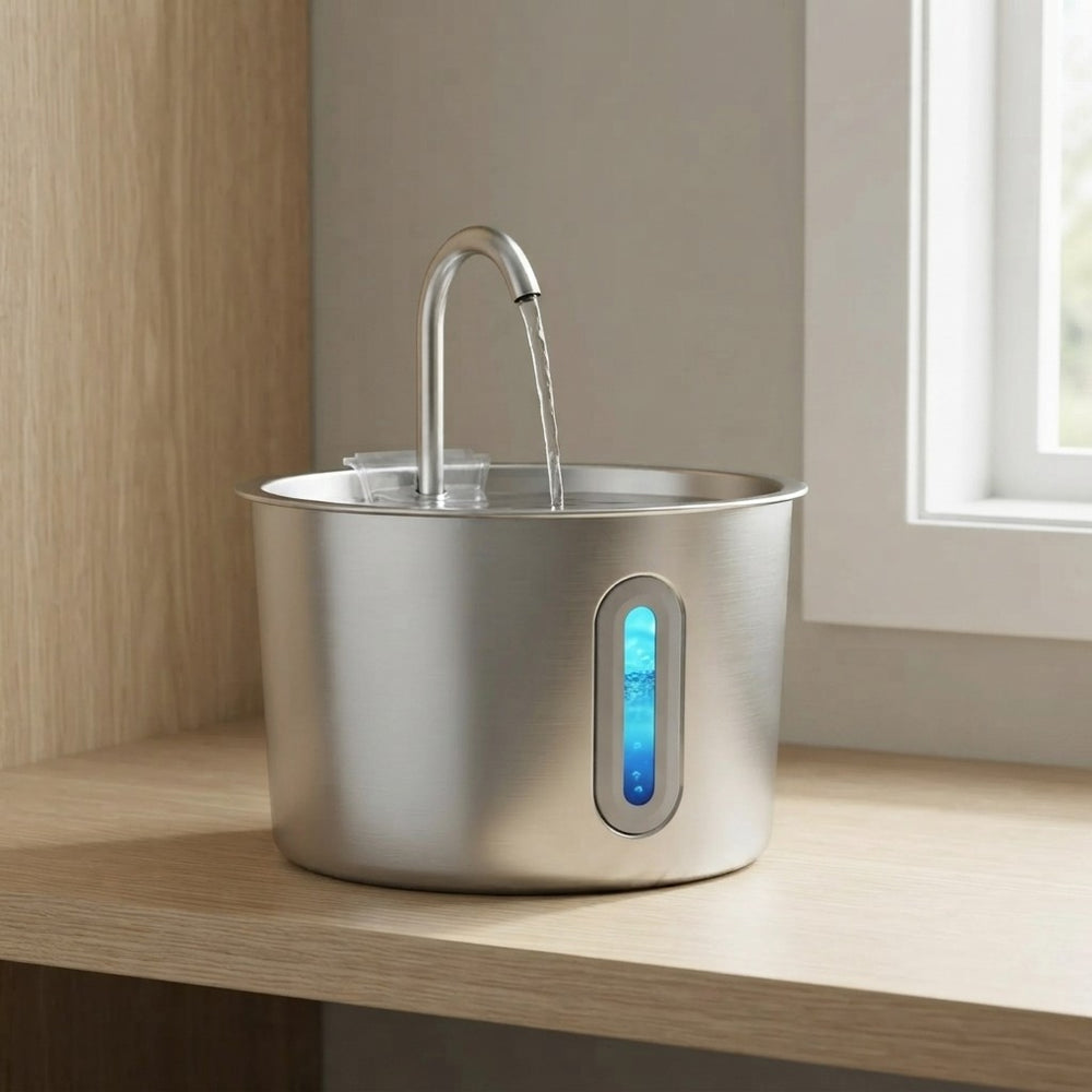 OYES Stainless Steel Automatic Pet Water Fountain