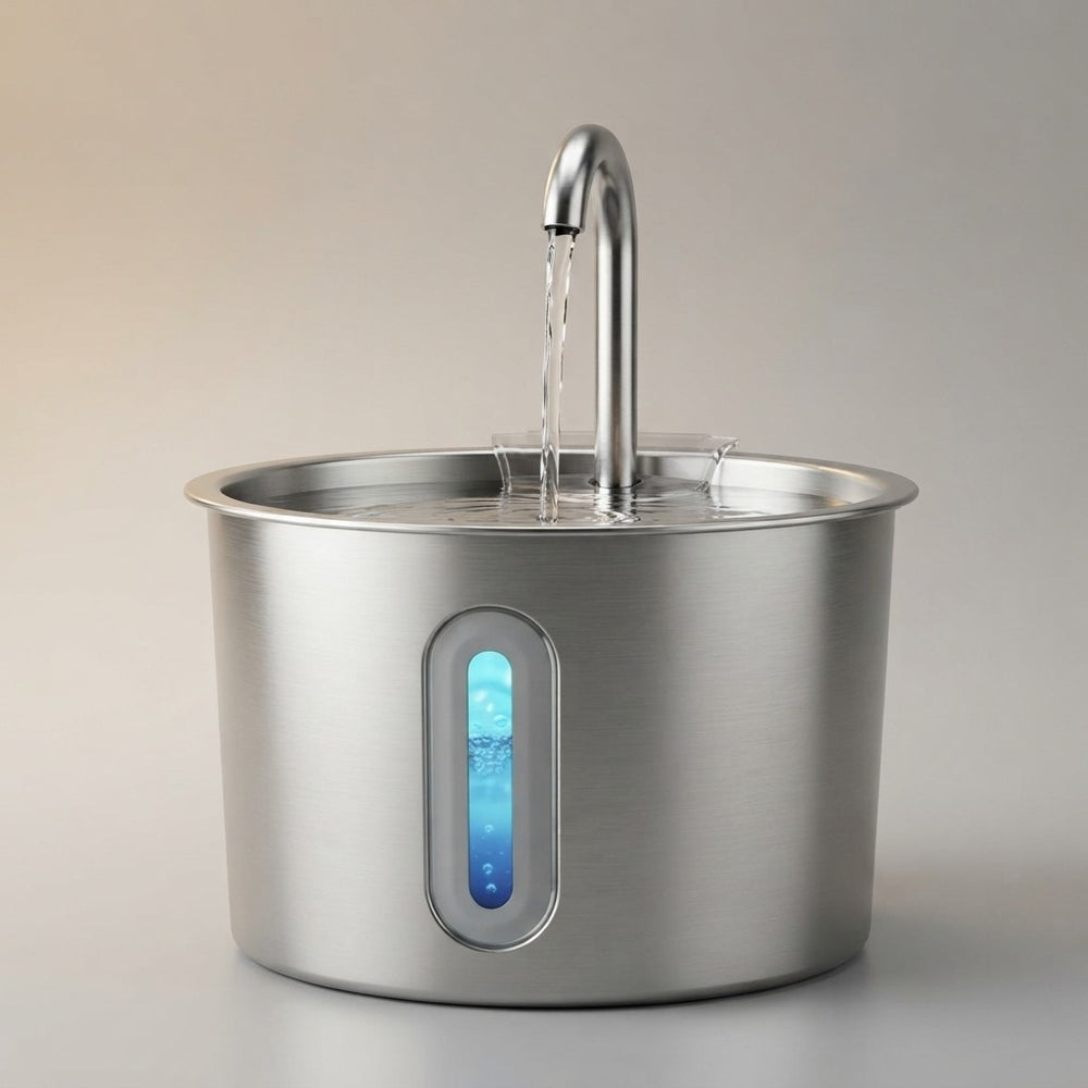 OYES Stainless Steel Automatic Pet Water Fountain