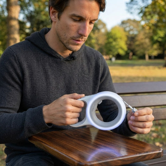 Retractable Illuminated Dog Leash