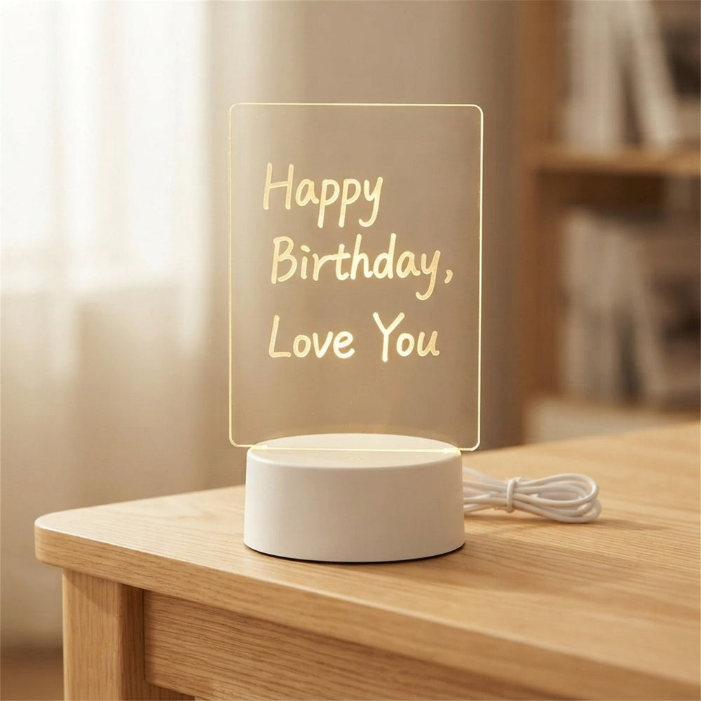 Luminous Acrylic Message Board